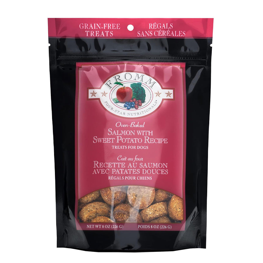 Fromm Oven-Baked Salmon With Sweet Potato Recipe Treats For Dogs, 8oz