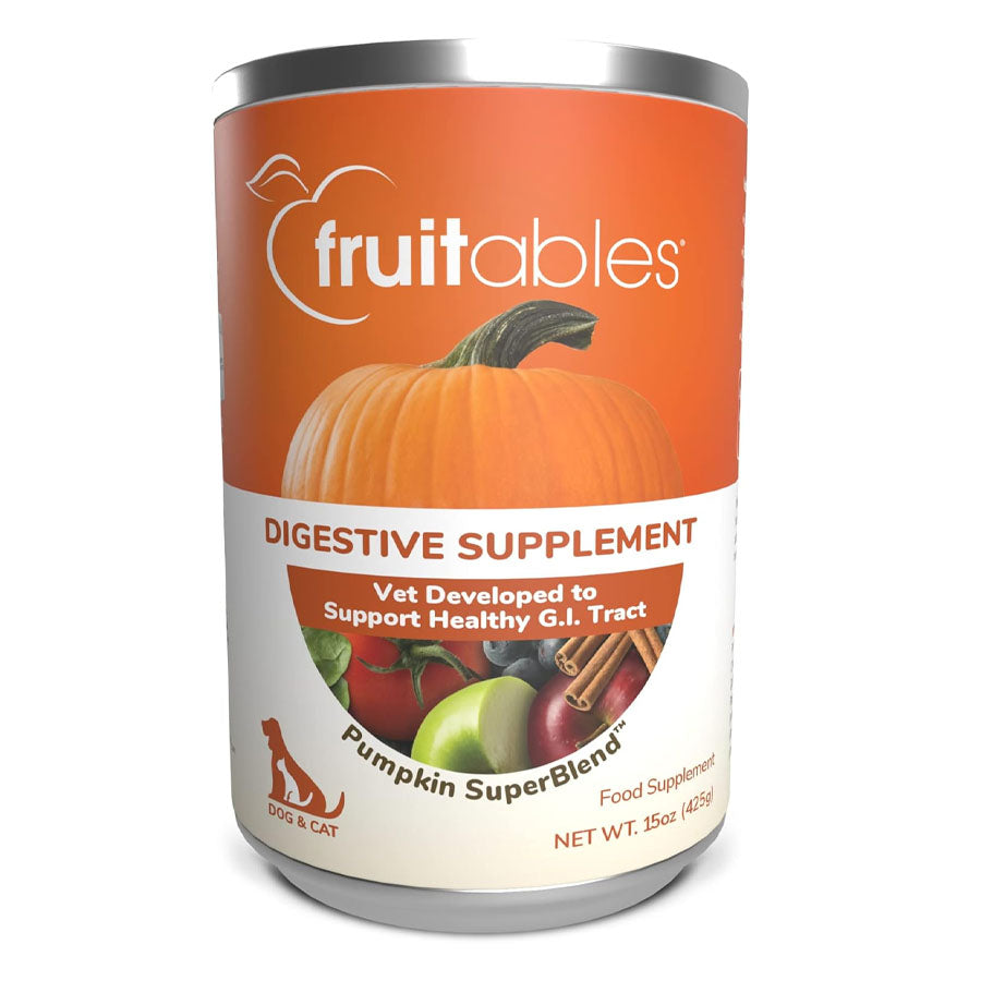 Fruitables Pumpkin Digestive Supplement For Dog & Cat, 15oz