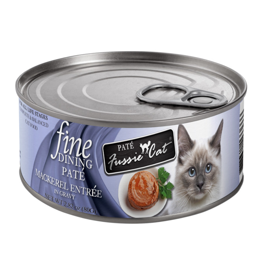 Fussie Cat Fine Dining Pate Mackerel Entrée, 2.82oz