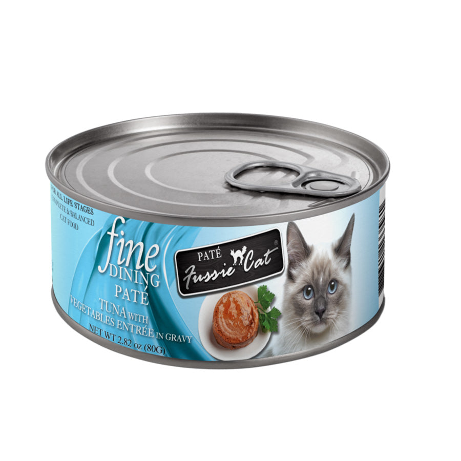 Fussie Cat Fine Dining Pate Tuna With Vegetables Entrée, 2.82oz