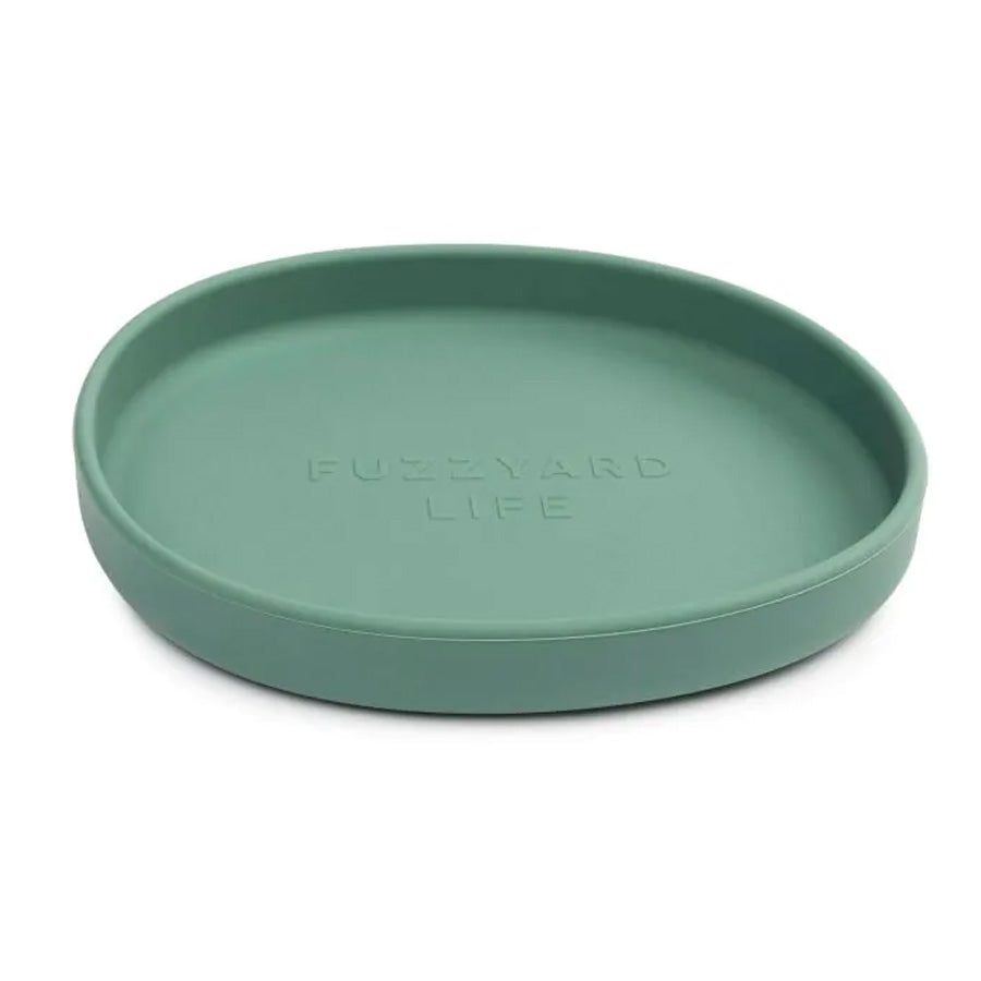 FuzzYard Life Silicone Cat Dish, Myrtle Green
