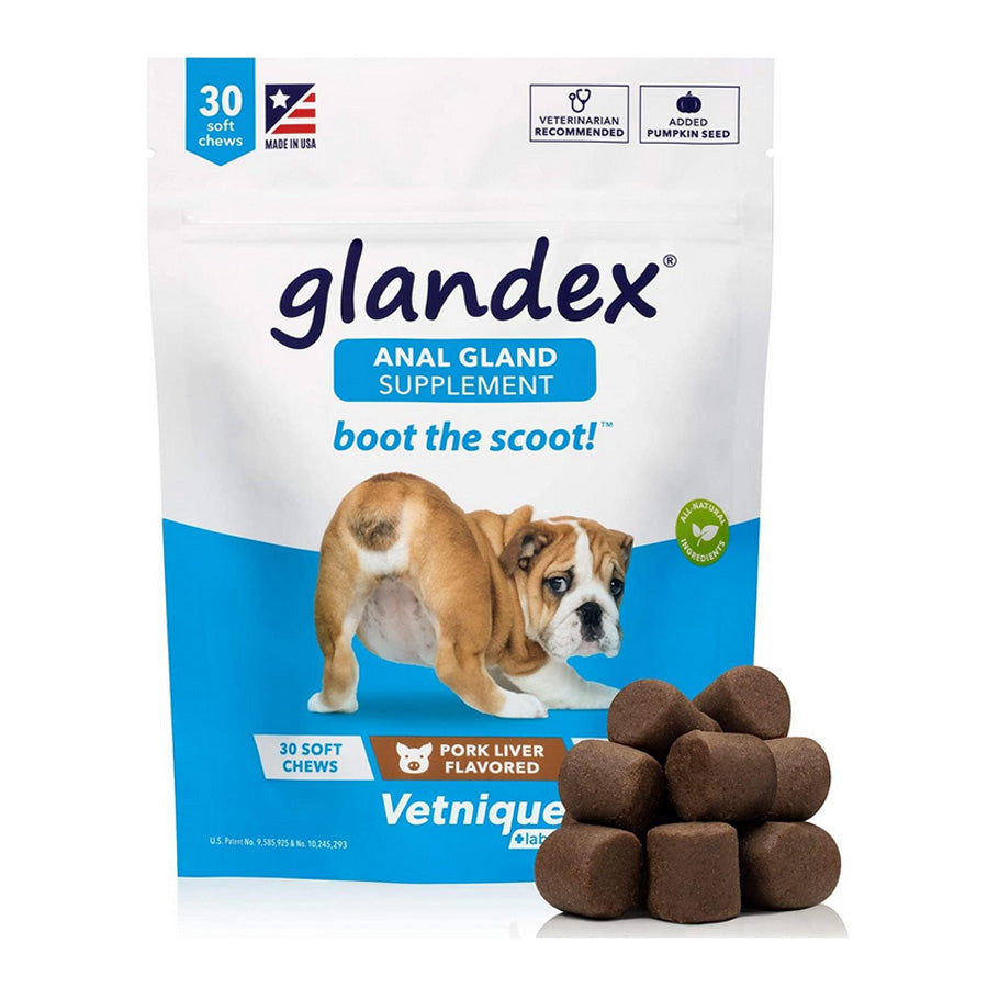 Glandex Pork Liver Soft Chews, 30 ct Pouch
