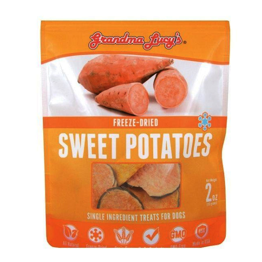 Grandma Lucy's Single Freeze Dried Sweet Potato Dog Treats, 2oz