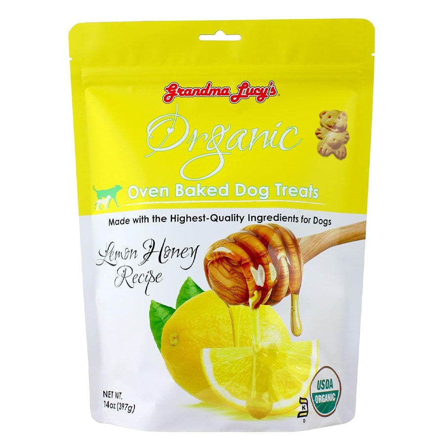 Grandma Lucys Lemon Honey Organic Baked Dog Treats, 14oz