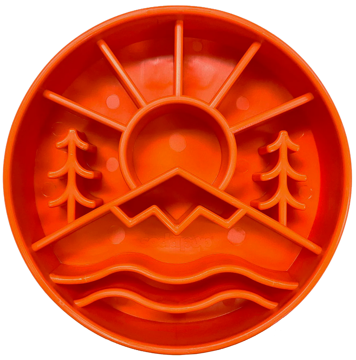 SodaPup Great Outdoors EBowl Slow Feeder, Orange