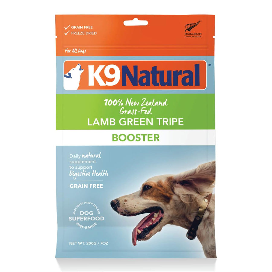 K9 Natural Freeze-Dried Lamb Green Tripe Booster, 7oz