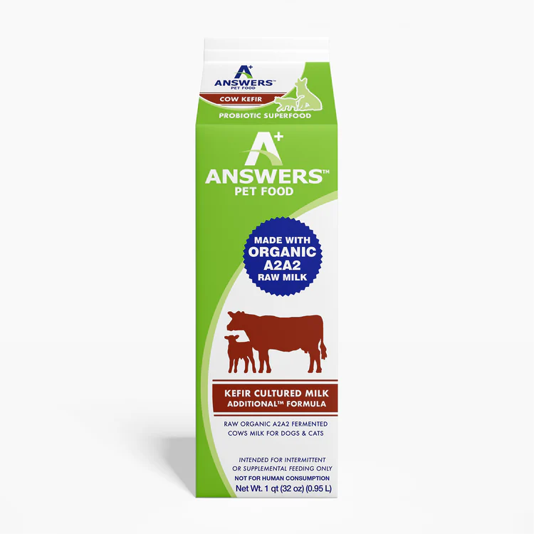 Answers Additional Raw Organic Cow Milk Kefir, Quart (32oz)