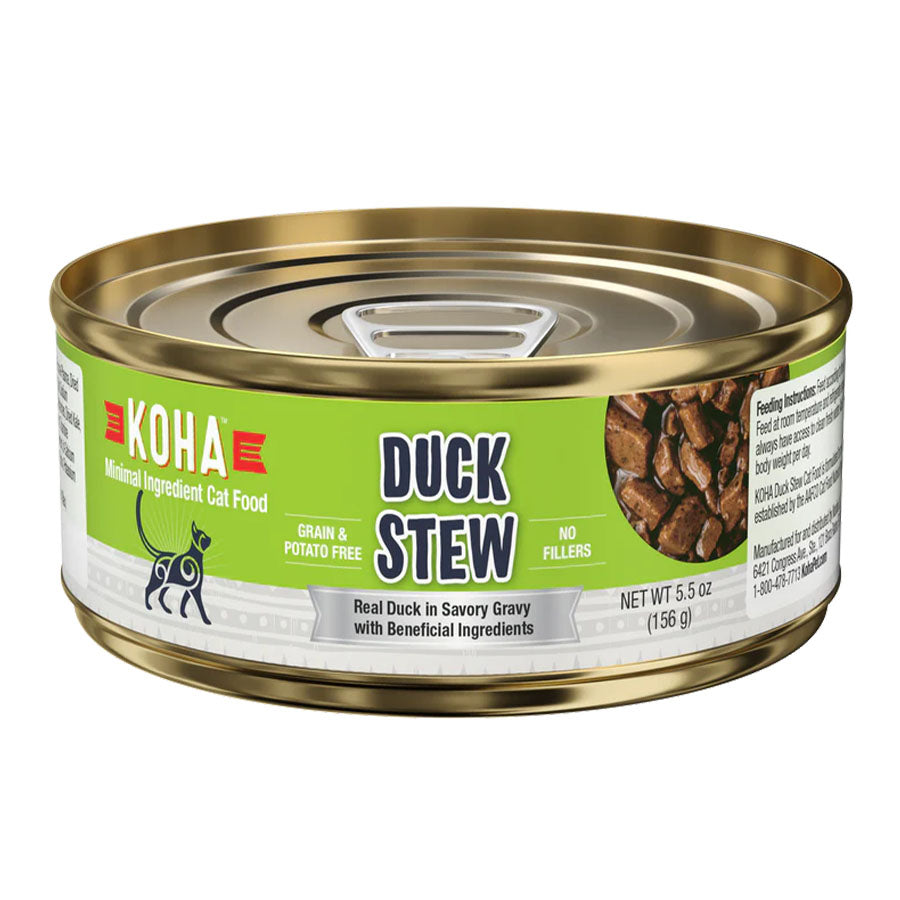 Koha Duck Stew Canned Cat Food, 5.5oz
