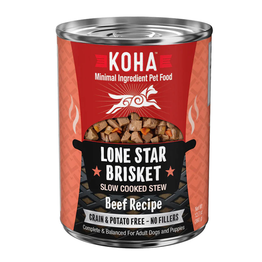 Koha Lone Star Brisket Canned Dog Food, 12.7oz