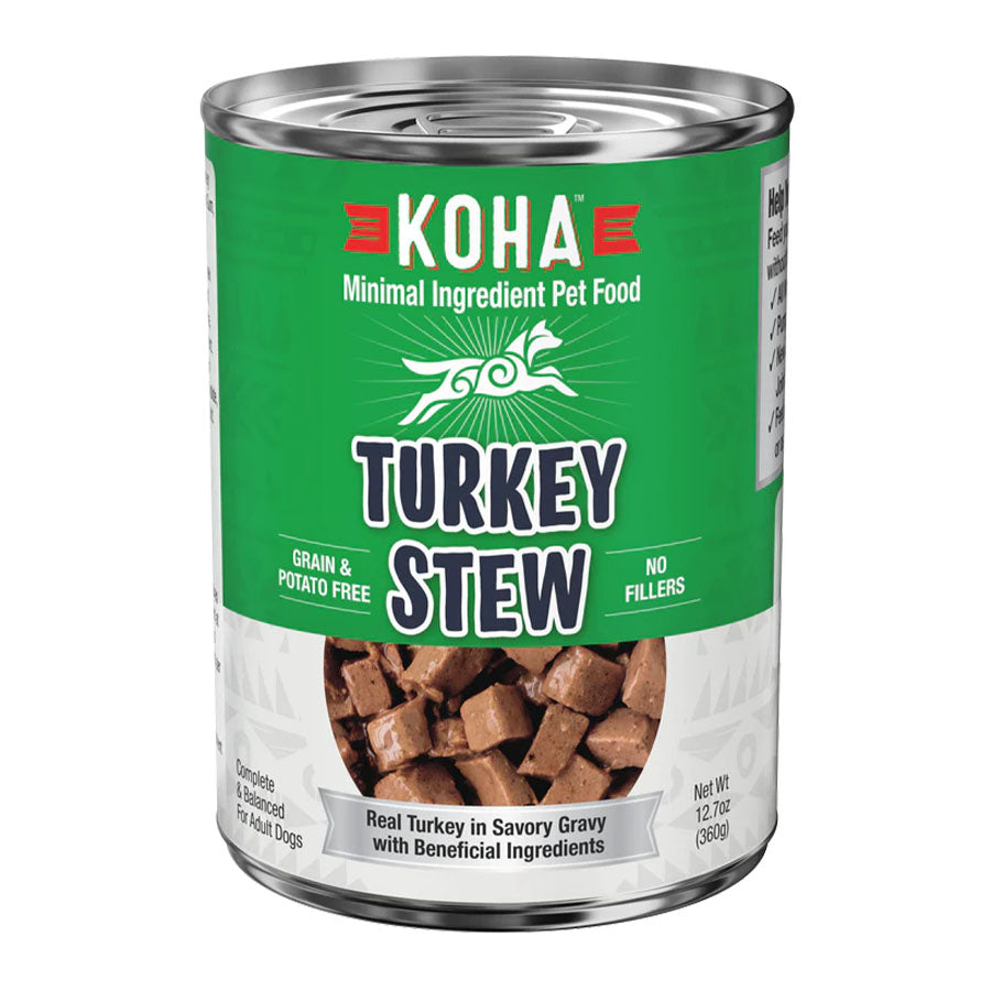Koha Turkey Stew Canned Dog Food, 12.7oz