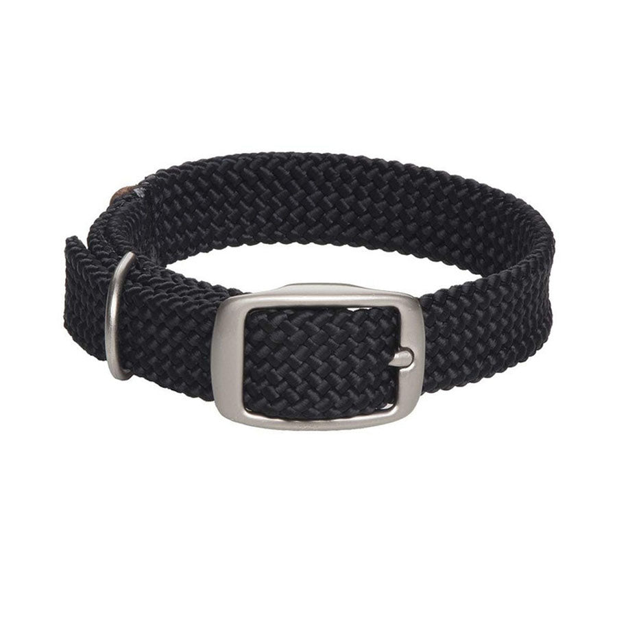 Mendota Pet Black Ice Braid Collar, 21"