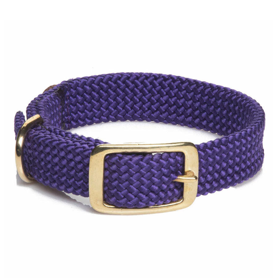 Mendota Pet Purple Double Braid Collar, 14"