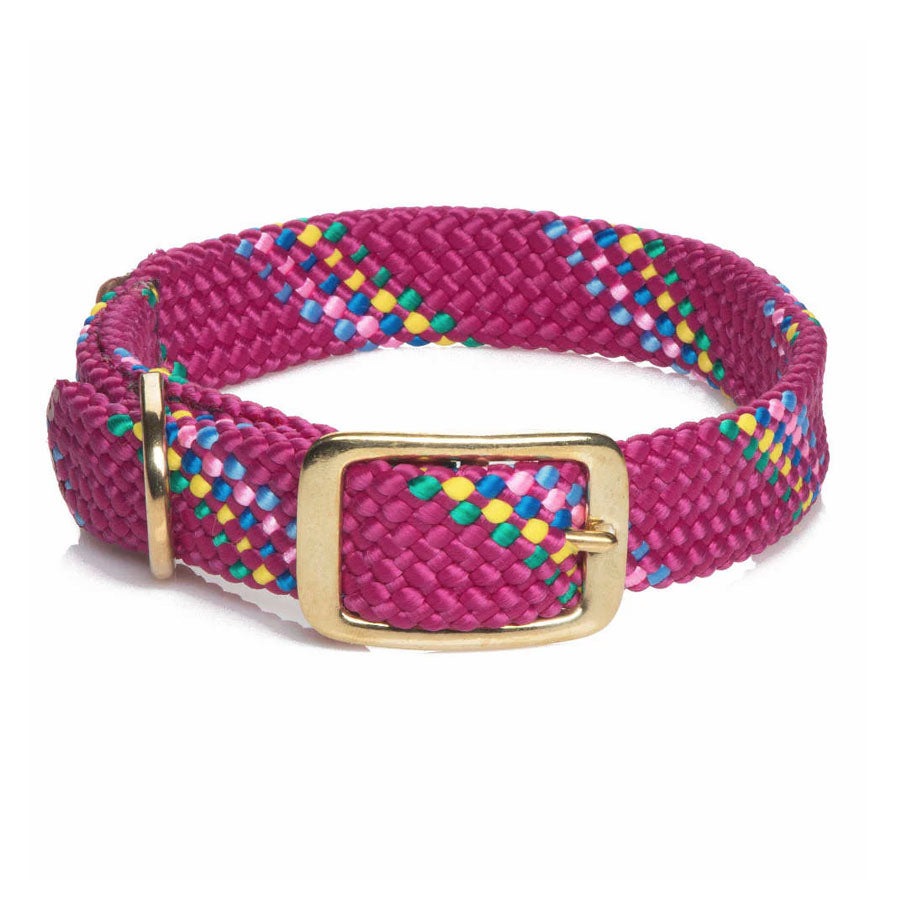 Mendota Pet Raspberry Double Braid Collar, 21"