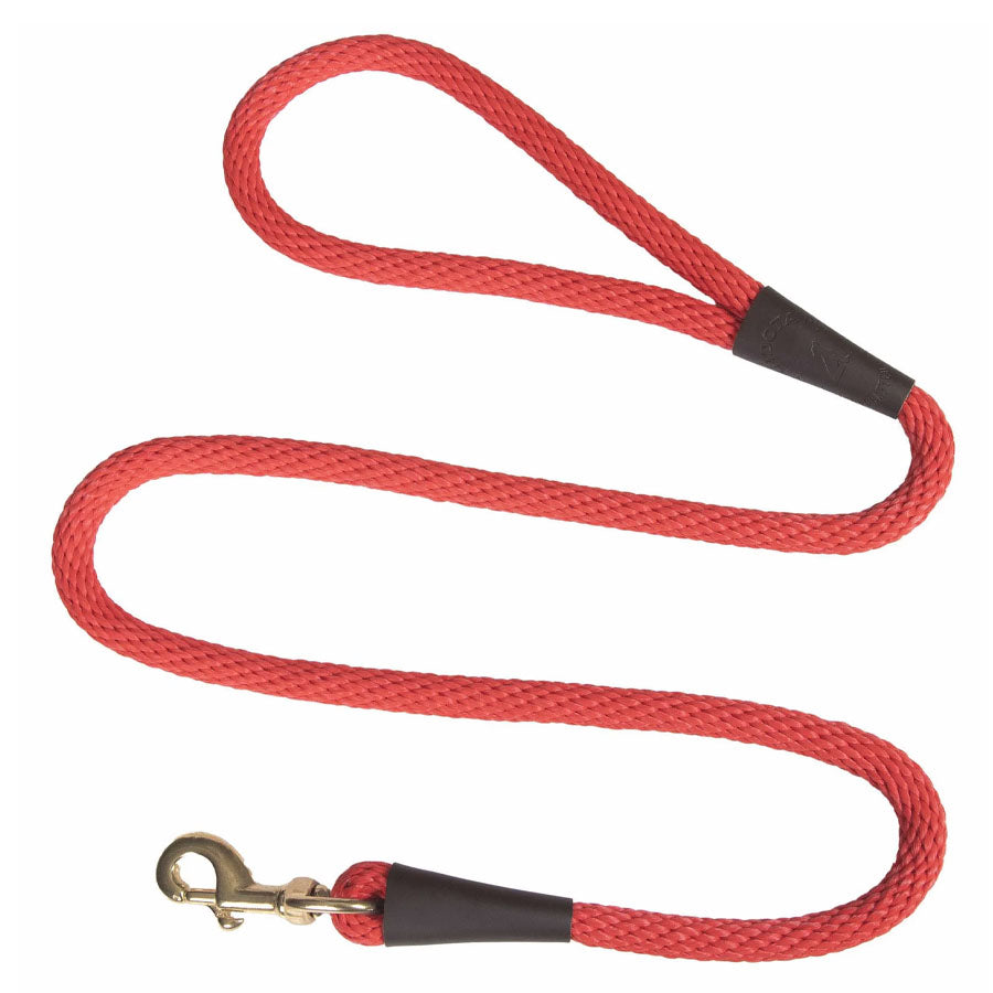 Mendota Pet Red Snap Leash, 4'