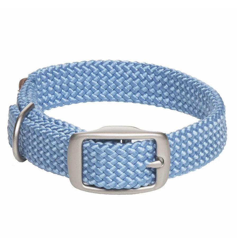 Mendota Pet Sky Blue Double Braid Collar, 14"