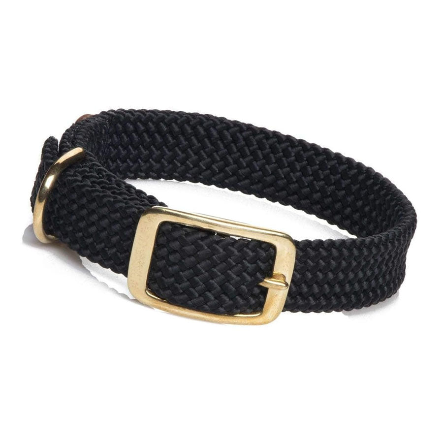 Mendota Pet Black Double Braid Collar