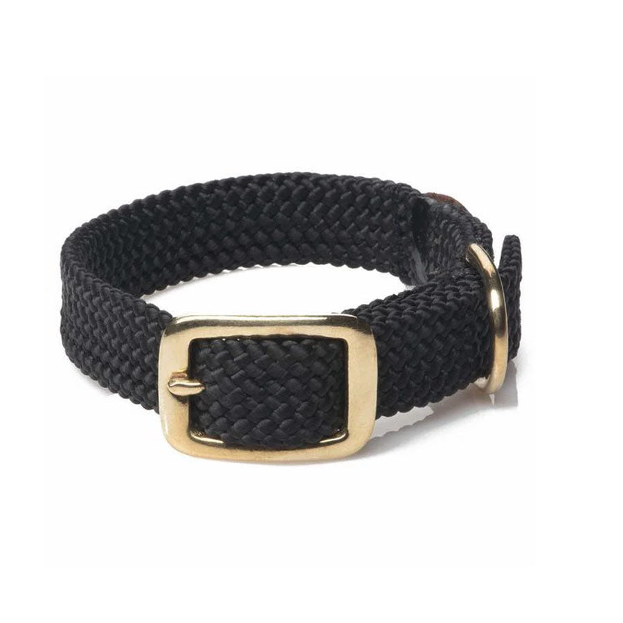 Mendota Pet Black Double Braid Junior Collar
