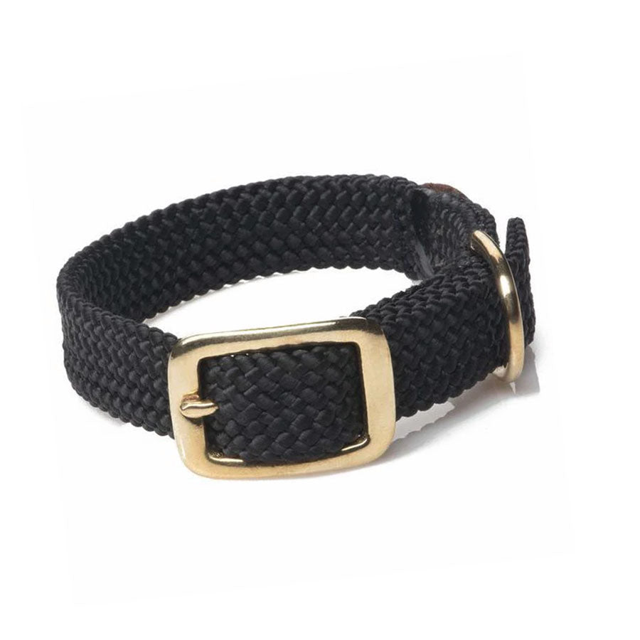 Mendota Pet Black Double Braid Junior Collar