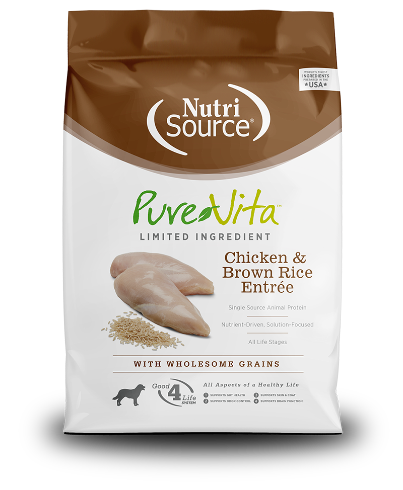 Pure Vita Chicken & Brown Rice, 15lbs