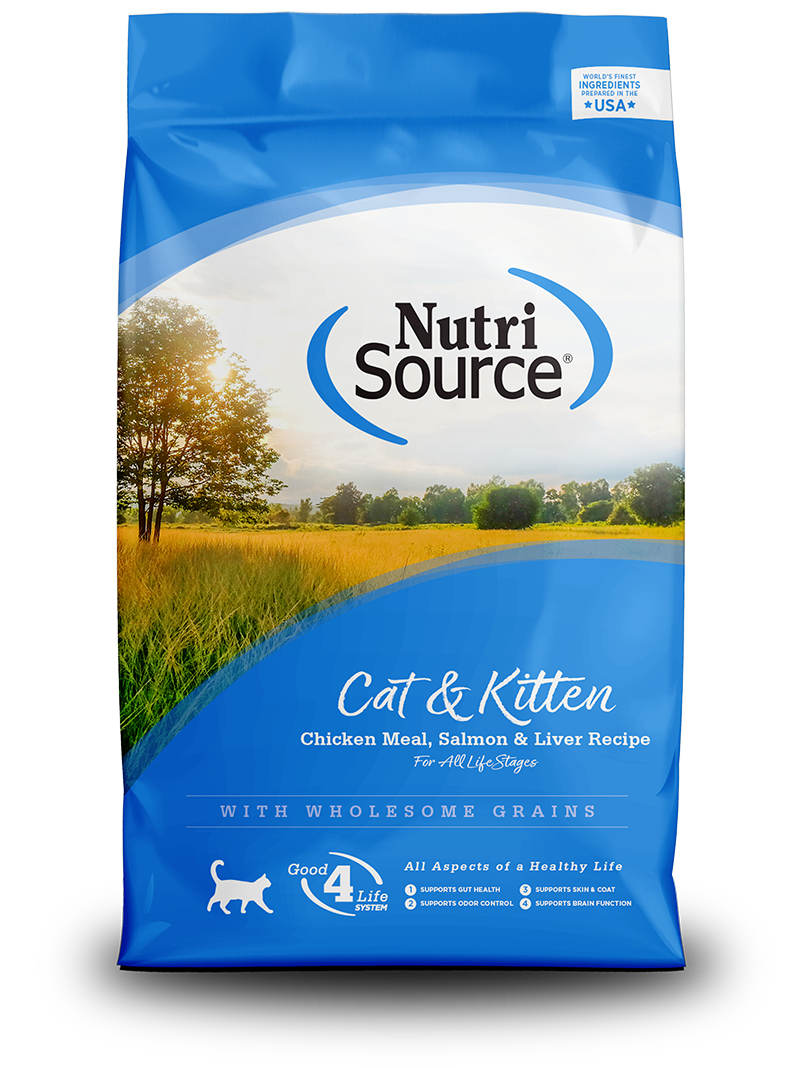Nutrisource Cat & Kitten Chicken, Salmon, Liver, 4lbs