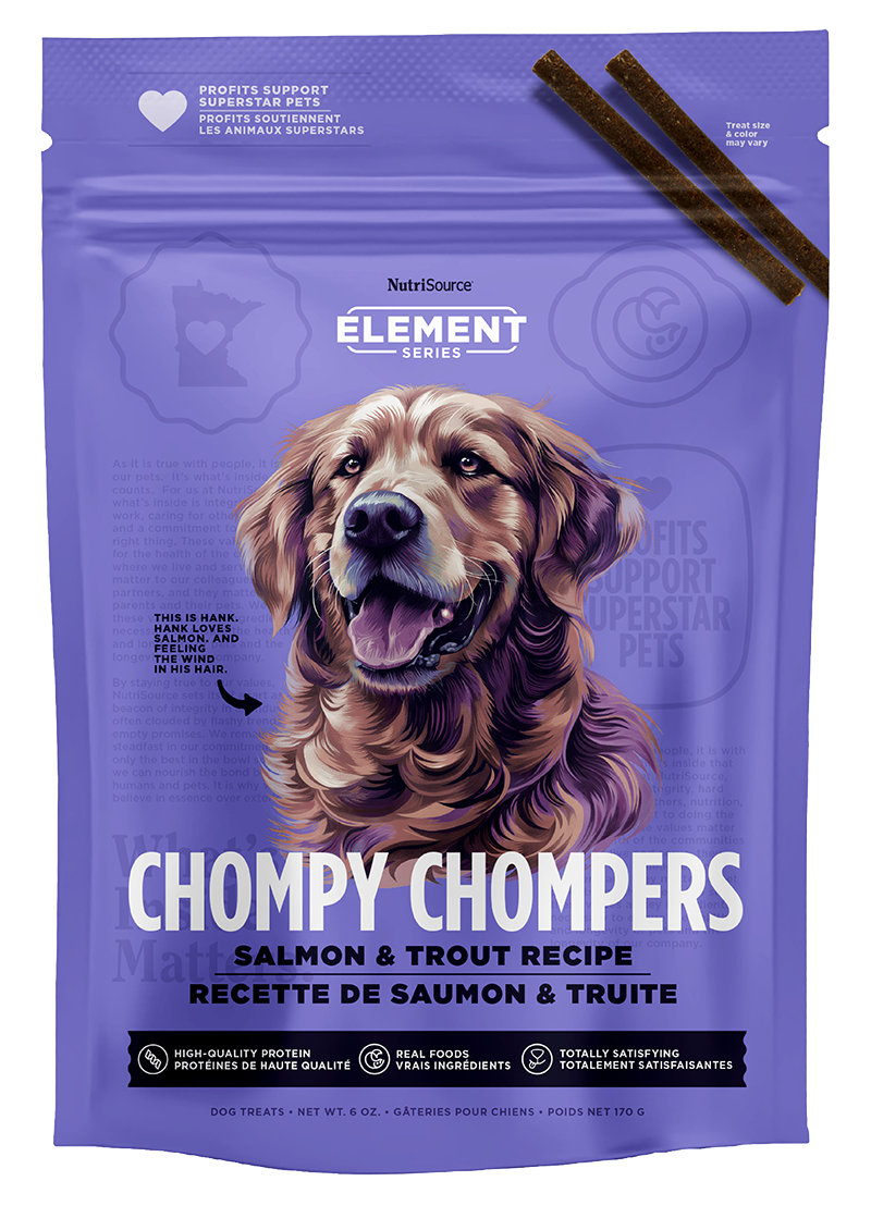 NutriSource Element Chompy Chompers Salmon & Trout, 6oz
