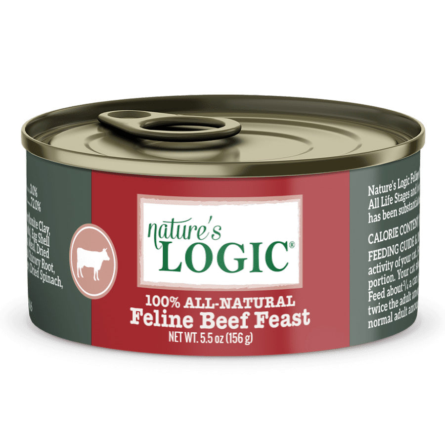 Natures Logic Cat Canned Feline Beef, 5.5oz