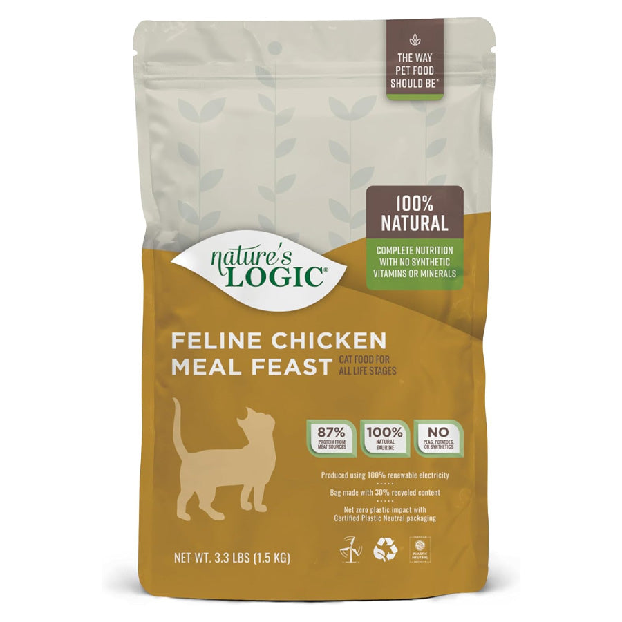 Natures Logic Feline Chicken Cat Food, 3.3lbs