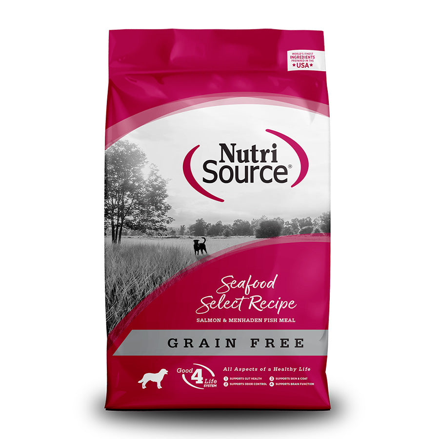 NutriSource GF Seafood Select with Salmon Dog Food, 4lbs