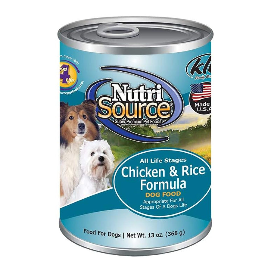 Nutrisource Chicken & Rice Senior Canned Food, 13oz