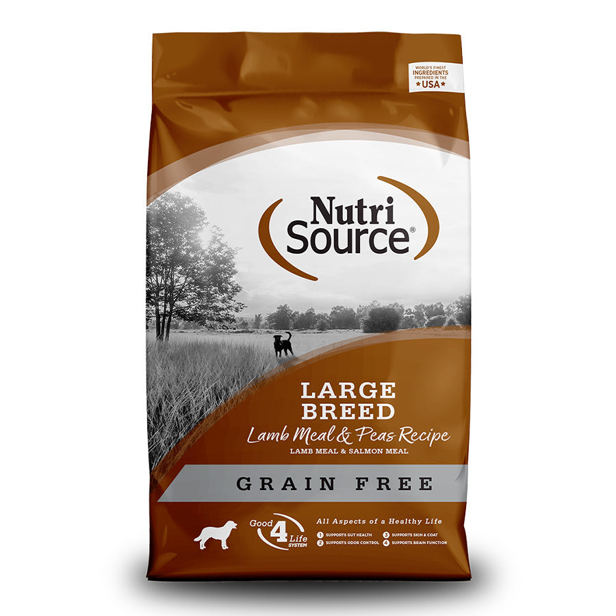 Nutrisource Large Breed Lamb Meal & Peas Dog Food 26lbs
