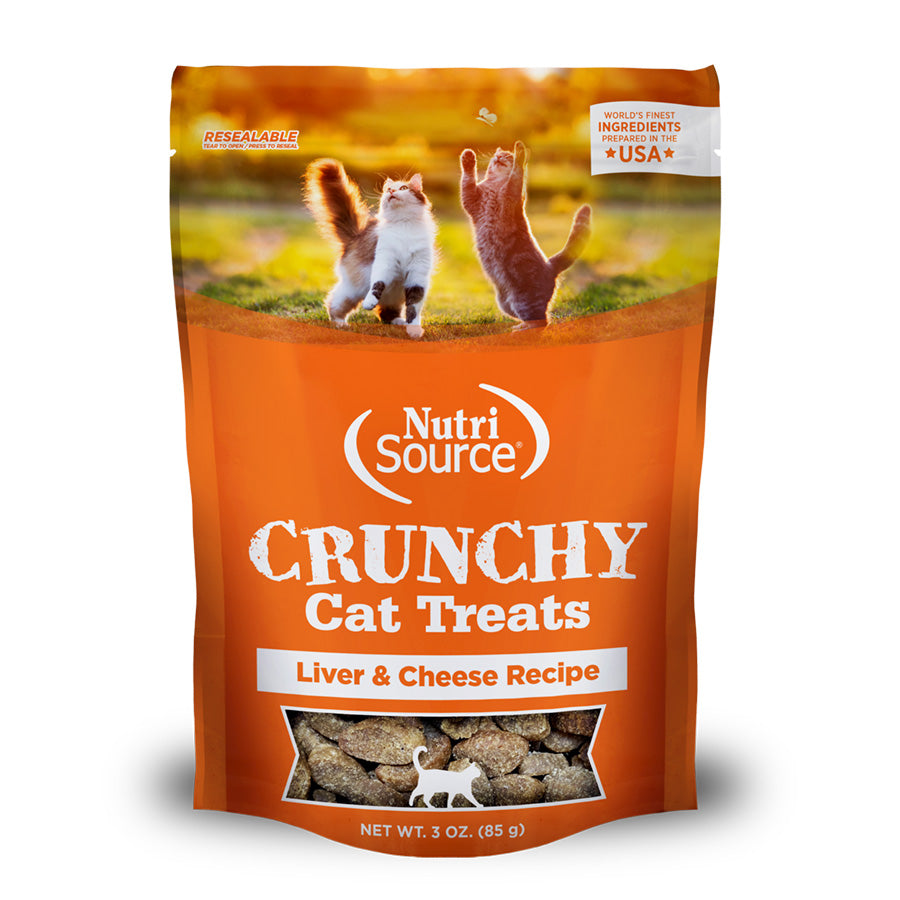 Nutrisource Liver & Cheese Crunchy Cat Treats, 3oz