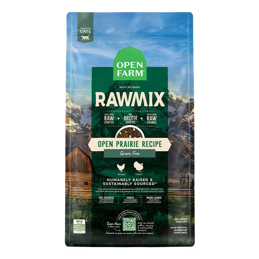 Open Farm Cat GF Raw Mix Prarie, 2.25lbs