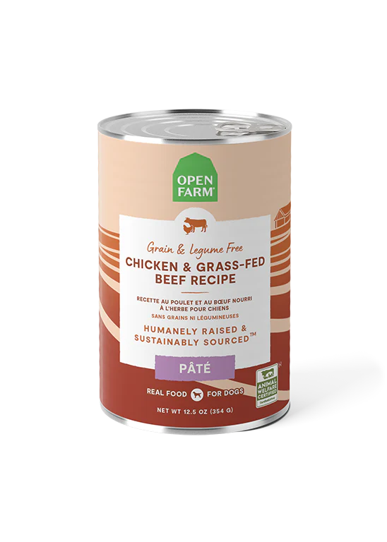 Open Farm Chicken & Beef Pate for Dogs,12.5oz