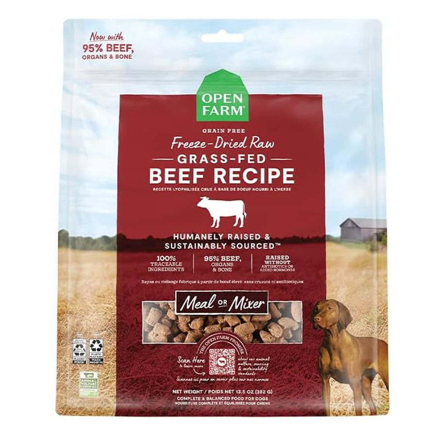 Open Farm Dog Freeze-Dried Morsels Grassfed Beef, 13.5oz