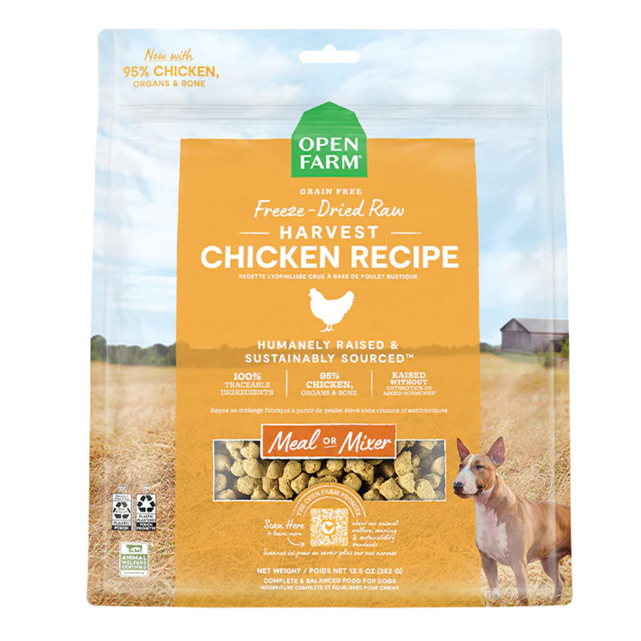 Open Farm Dog Freeze-Dried Morsels Harvest Chicken, 13.5oz
