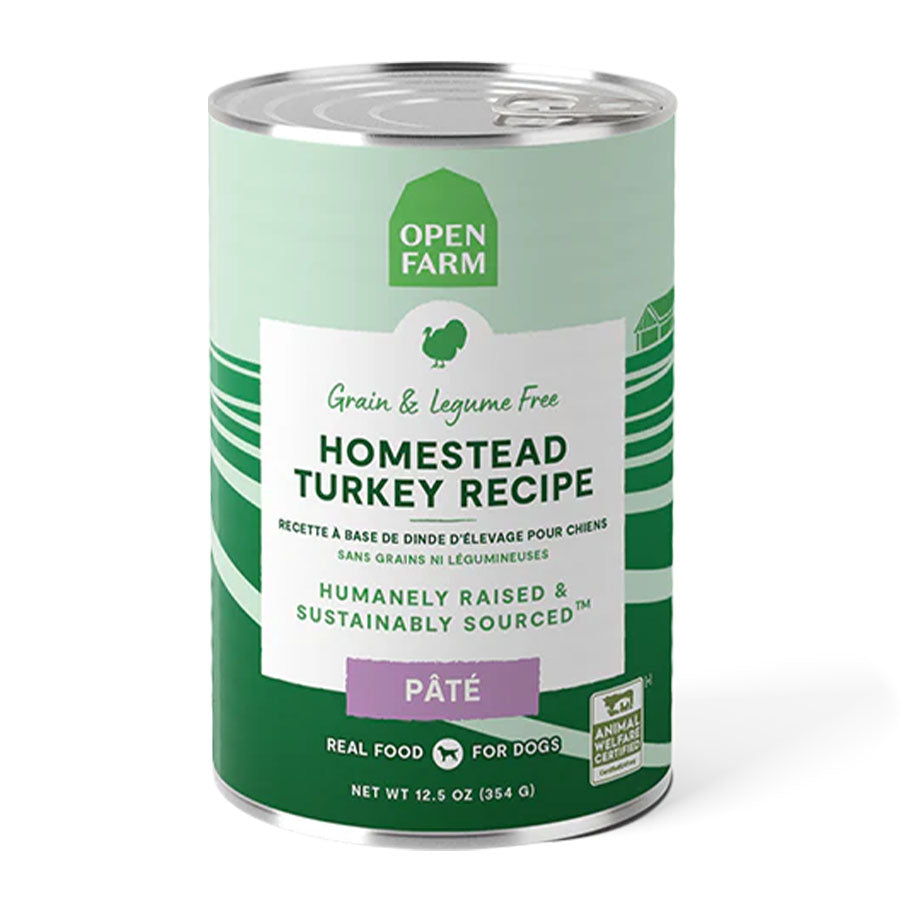 Open Farm Homestead Turkey Recipe Pate for Dogs,12.5oz