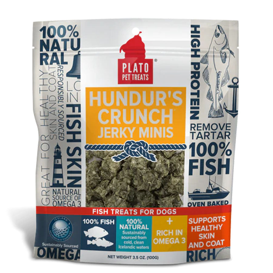 Plato Hundurs Crunch Jerky Minis, 3.5oz