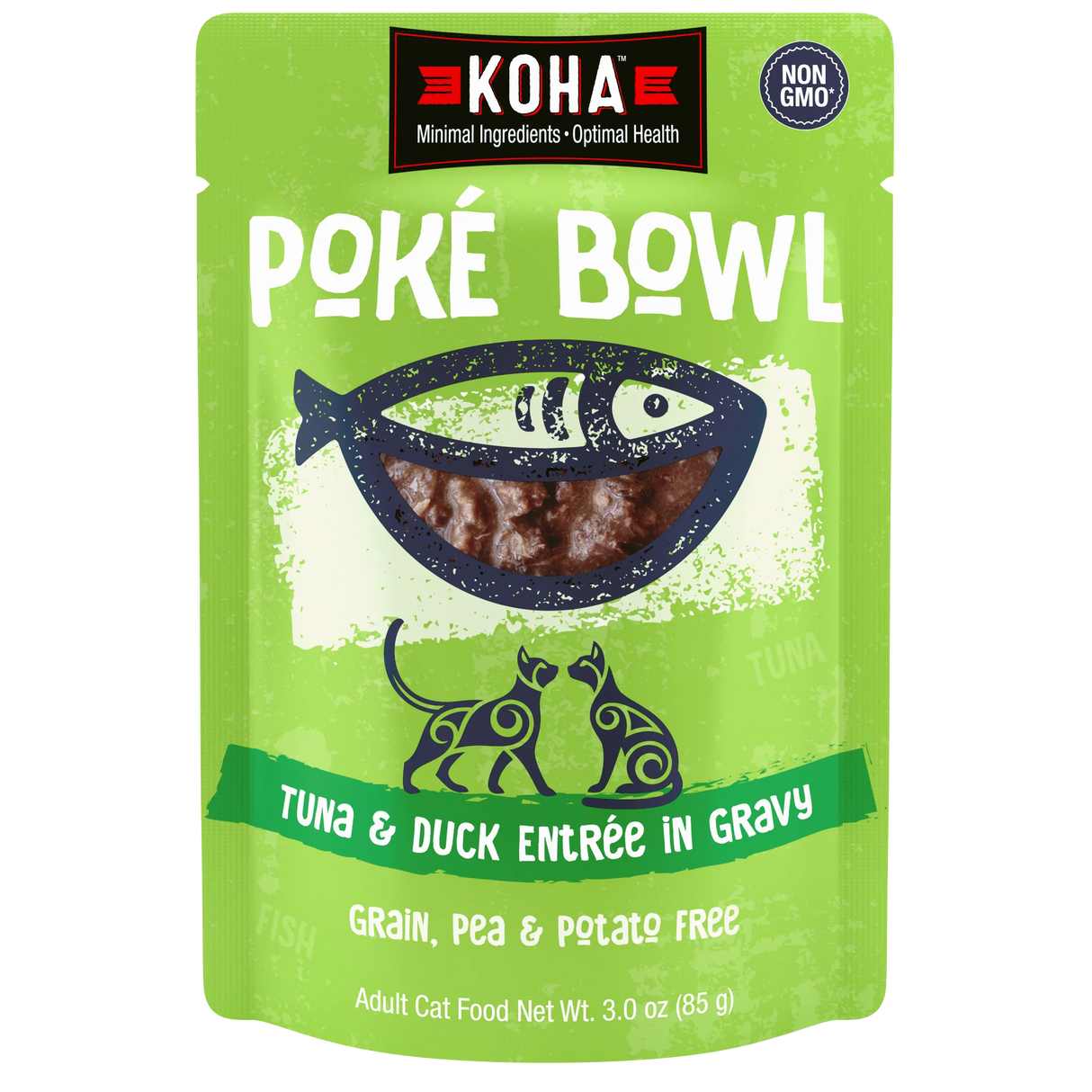 Koha Cat GF Poke Tuna & Duck, 3oz