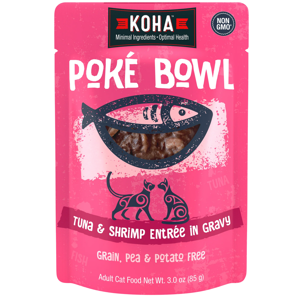 Koha Cat GF Poke Tuna & Shrimp, 3oz