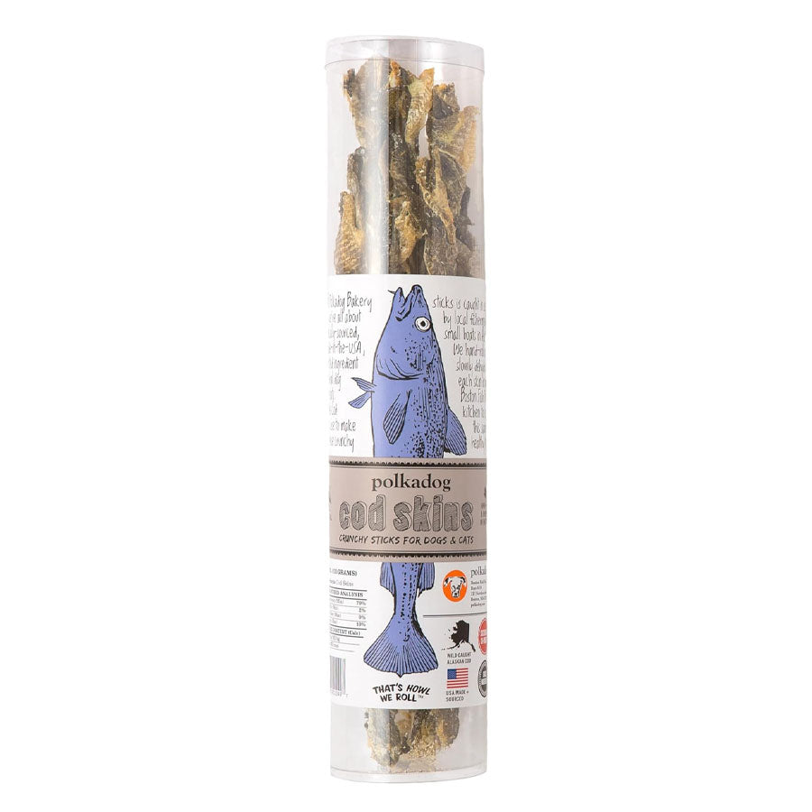 Polka Cod Skins Tube, 4.7oz