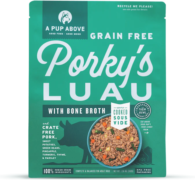 A Pup Above Frozen GF Porky's Luau, 1lb patty