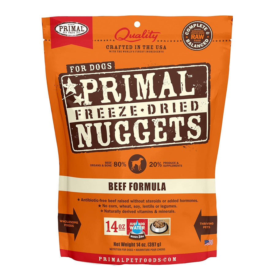 Primal Freeze Dried Beef Dog Food, 14oz