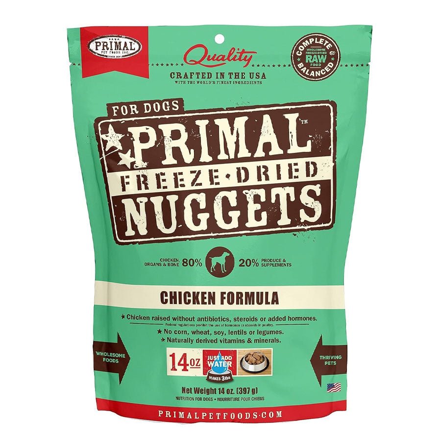 Primal Freeze Dried Chicken Dog Food, 14oz