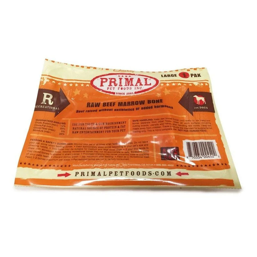 Primal Raw Beef Marrow Bones Large, 1pk