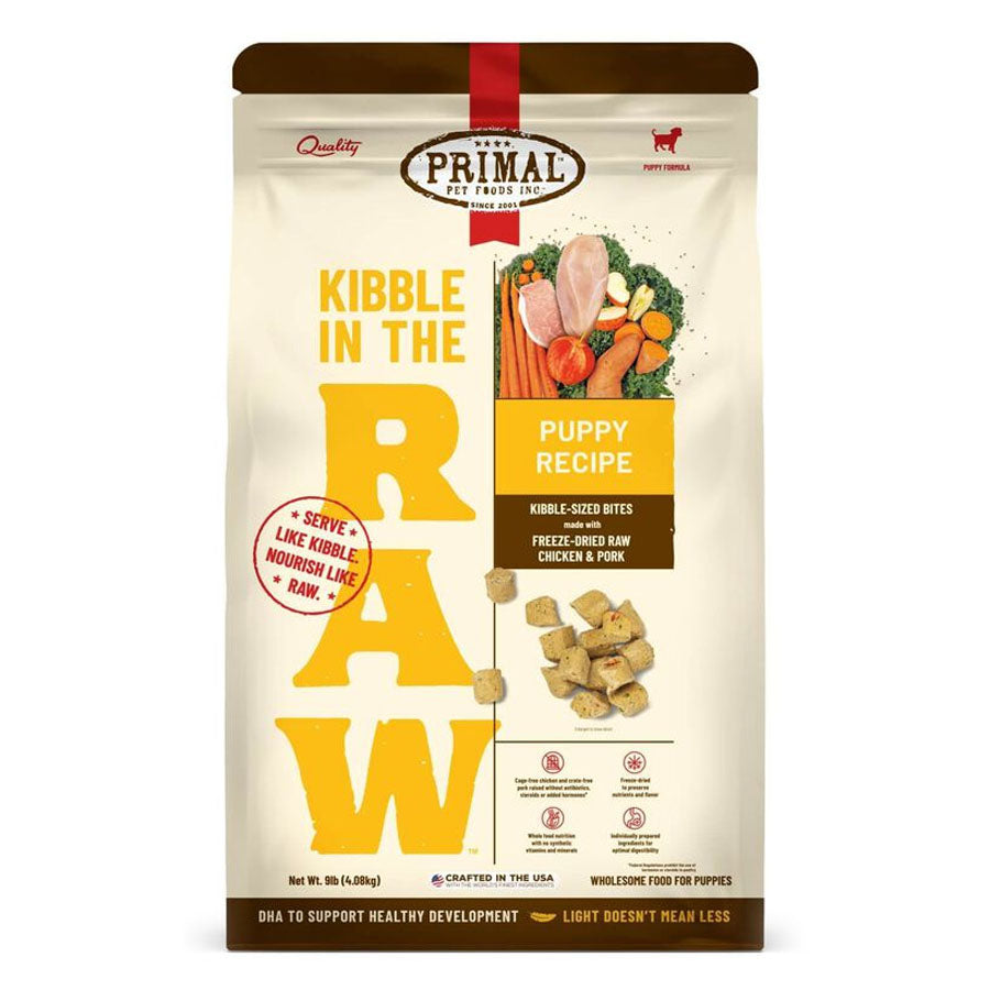 Primal Dog Kibble in the Raw Puppy
