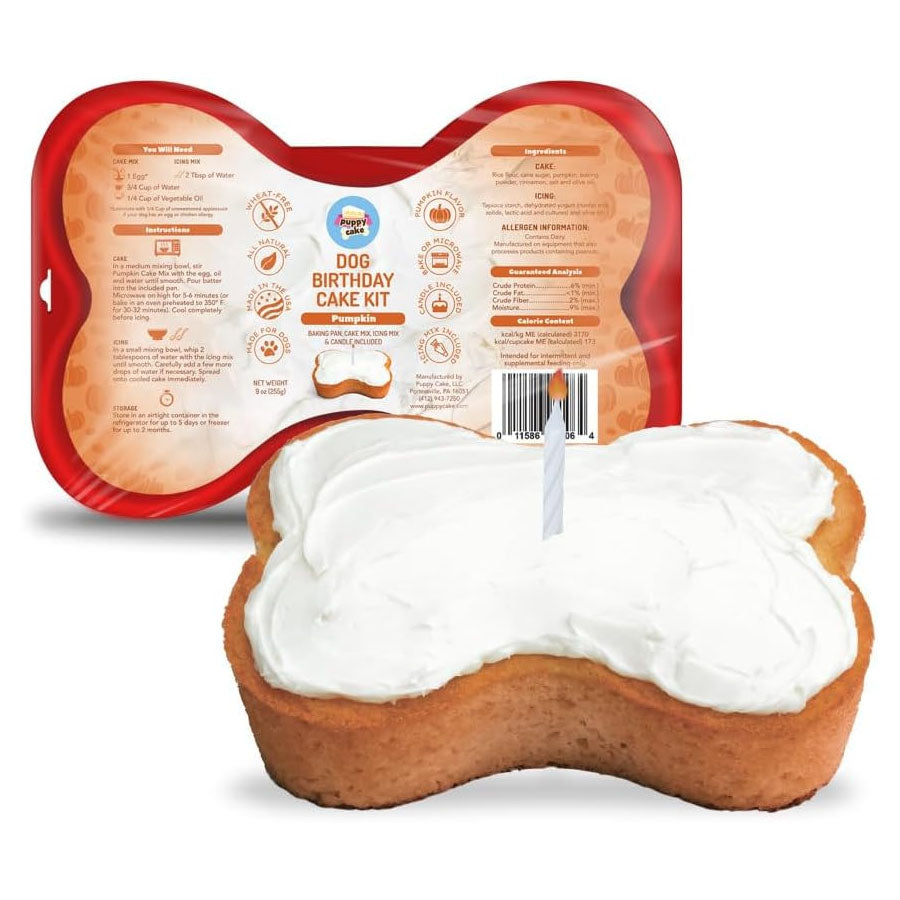 Puppy Cake Birthday Kit, Pumpkin, 9oz
