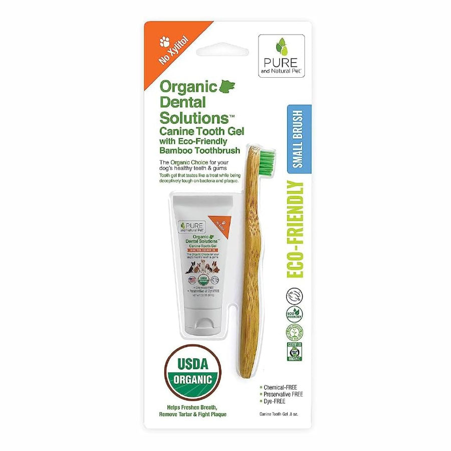 Pure and Natural Pet Bamboo Toothbrush Kit