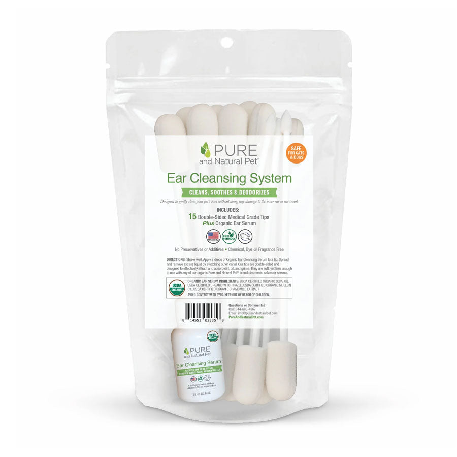 Pure and Natural Pet Ear Cleansing System, 15ct