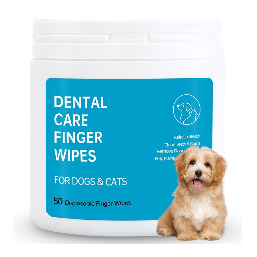 Pure and Natural Pet Plaque & Tartar Dental Wipes, 50ct