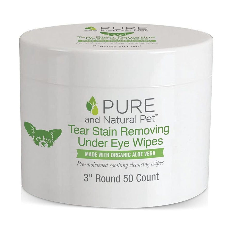 Pure and Natural Tear Stain Removing Wipes, 50ct